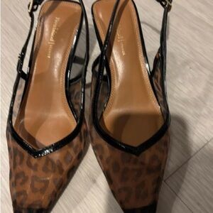 Elegant Leopard Print Slingback Heels